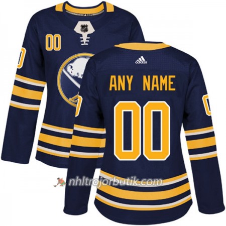 Dame Ishockey Buffalo Sabres Tröja med eget tryck Adidas 2017-2018 Marinblå Authentic